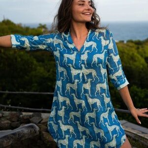 PINK HOUSE /LINEN DECIMA DRESS LURCHER/ Size S / P2P ￼18’ / Retail $205